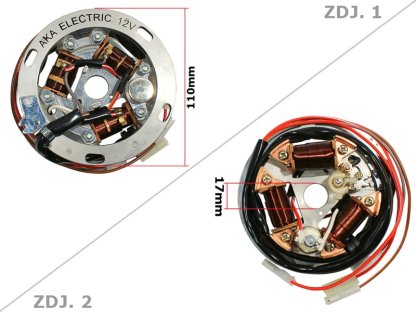 ZAPALOVACÍ APARÁT STATOR SIMSON S51 S70 KR51/2 12V 25/25W AKA ELECTRIC DE