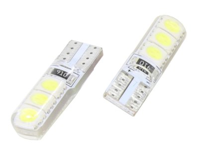 ŽÁROVKA 12V T10 LED BEZPATICE 6xDIODA