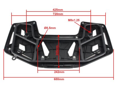 ZADNÍ NOSIČ PLAST ATV 125 ARMOUR NOVÝ HB