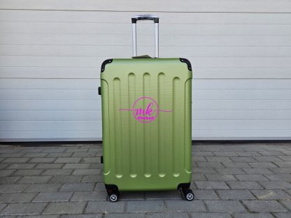 cestovní skořepinový kufr velký - zelená