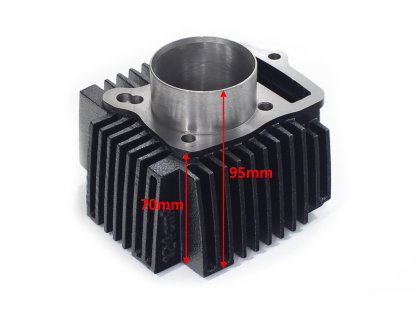 VÁLEC ATV 110 52,4mm ČEP 13mm SADA S HLAVOU ČERNÁ TZ MOTOR HORIZONTÁLNÍ S OZNAČENÍM 152FMH VYSKYTUJÍCÍ SE V ATV ČÍNSKÉ ČTYŘKOLKY, MOPEDY STREET, CROSS, CHOPPER