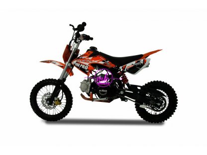 dirtbike pitbike 125ccm KXD 607  14/12 - oranžová