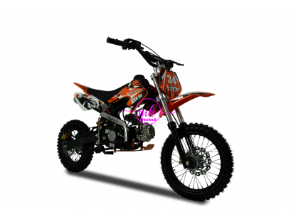 dirtbike pitbike 125ccm KXD 607  14/12 - oranžová