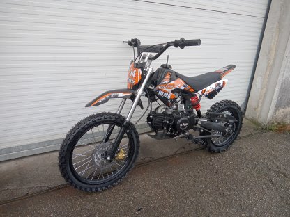 dirtbike pitbike 125ccm KXD 607  17/14 - oranžová