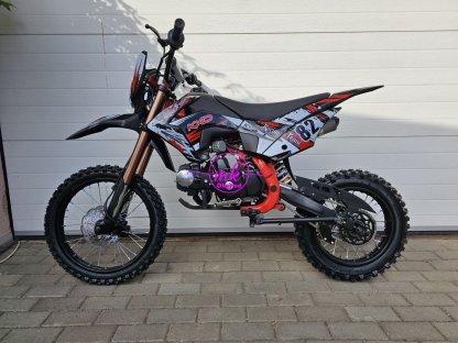 dirtbike pitbike 125ccm KXD 609  17/14 - červená (el. start)