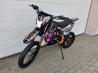 dirtbike pitbike 125ccm KXD 609  17/14 - oranžová (el. start)