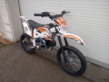 dirtbike pitbike 125ccm KXD 612  17/14 - oranžová (el. start)