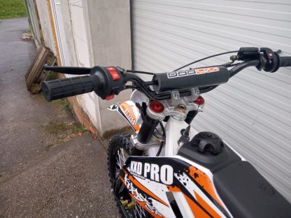 dirtbike pitbike 125ccm KXD 612  17/14 - oranžová (el. start)