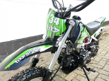 dirtbike pitbike 125ccm KXD 607  14/12 automat + el.start - zelená