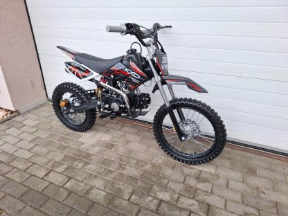 dirtbike pitbike 125ccm KXD 607  17/14 - červená