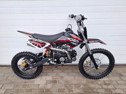 dirtbike pitbike 125ccm KXD 607  17/14 - červená