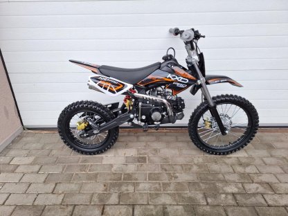 dirtbike pitbike 125ccm KXD 607  17/14 - oranžová