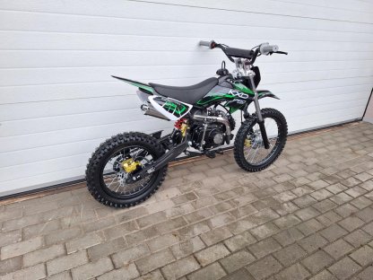 dirtbike pitbike 125ccm KXD 607  17/14 - zelená