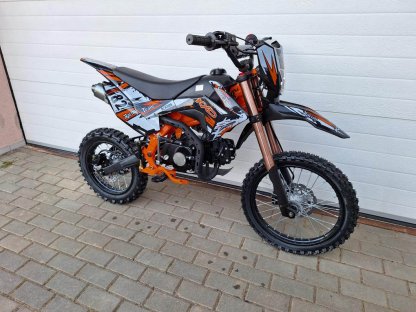 dirtbike pitbike 125ccm KXD 609  17/14 - oranžová