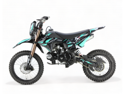 dirtbike pitbike 125ccm KXD 609  17/14 - tyrkys 