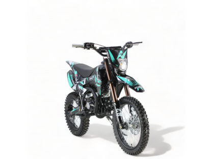 dirtbike pitbike 125ccm KXD 609  17/14 - tyrkys (el. start)