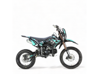 dirtbike pitbike 125ccm KXD 609  17/14 - tyrkys (el. start)