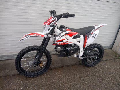 dirtbike pitbike 125ccm KXD 612  17/14 - červená (el. start)