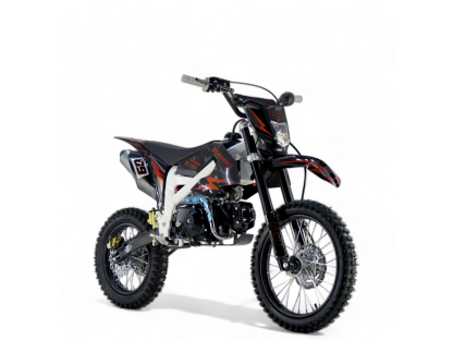 dirtbike pitbike 125ccm KXD 612  17/14 - oranžová (el. start)