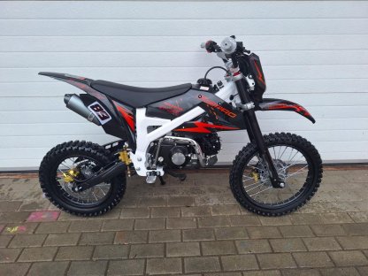 dirtbike pitbike 125ccm KXD 612  17/14 - oranžová (el. start)