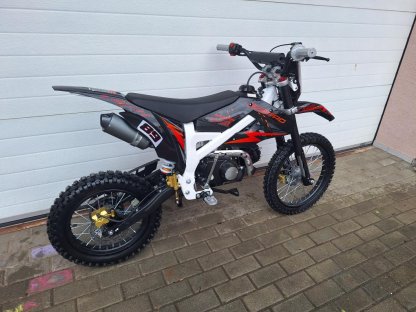 dirtbike pitbike 125ccm KXD 612  17/14 - oranžová (el. start)