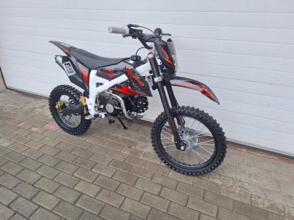 dirtbike pitbike 125ccm KXD 612  17/14 - oranžová (el. start)
