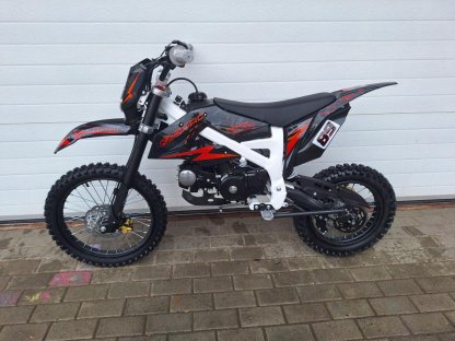 dirtbike pitbike 125ccm KXD 612  17/14 - oranžová (el. start)