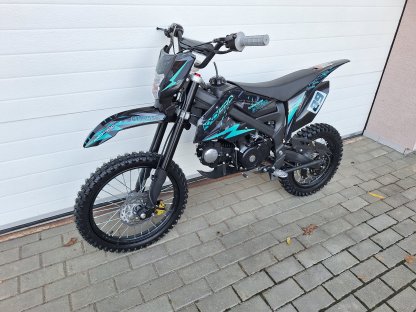 dirtbike pitbike 125ccm KXD 612  17/14 - tyrkys (el. start)