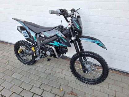 dirtbike pitbike 125ccm KXD 612  17/14 - tyrkys (el. start)