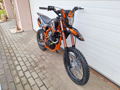 dirtbike pitbike 150 ccm KXD 613 19/16 4T - oranžová (el.start)