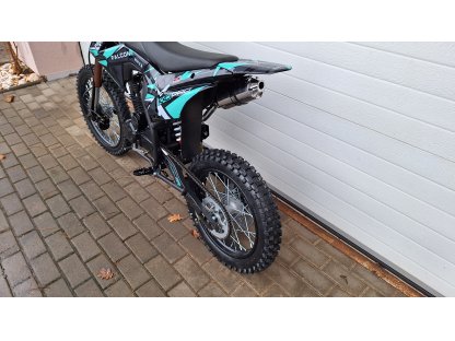 dirtbike pitbike 150 ccm KXD 613 19/16 4T - tyrkys (el.start)