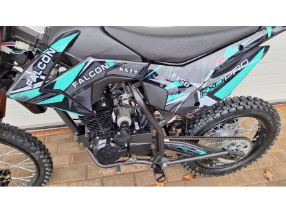 dirtbike pitbike 150 ccm KXD 613 19/16 4T - tyrkys (el.start)