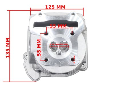 HLAVA GY6-80 47mm DLOUHÉ VENTILY ORG. KPL. ROB