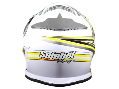 KASK SAFEBET HF-116 BÍLÁ Q158 ŽLUTÁ L (BEZ ECE)