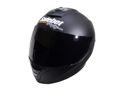 KASK SAFEBET HF-126S FLAT BLACK L TMAVÉ SKLO (BEZ ECE)