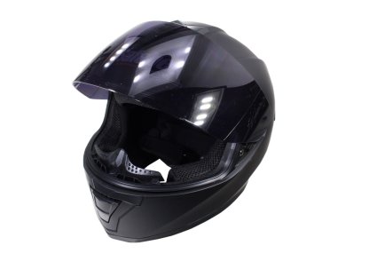 KASK SAFEBET HF-126S FLAT BLACK L TMAVÉ SKLO (BEZ ECE)