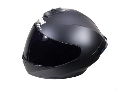 KASK SAFEBET HF-126S FLAT BLACK L TMAVÉ SKLO (BEZ ECE)