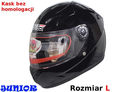 KASK SAFEBET HF-909 BLACK MALÝ L (BEZ ECE)