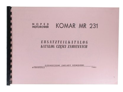 KATALOG NÁHRADNÍCH DÍLŮ KOMAR MR-231