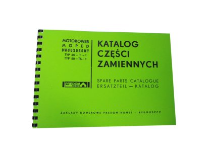 KATALOG NÁHRADNÍCH DÍLŮ MOPED TYP 50-T-1 50-TS-1