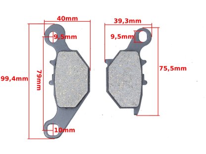 BRZDOVÉ DESTIČKY KAWASAKI KLX 125 KMX 125 SUZUKI SBP FM