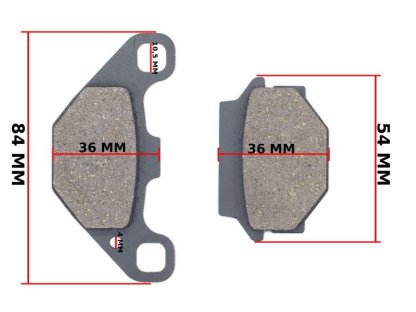 BRZDOVÉ DESTIČKY KAWASAKI KMX 125 KTM D-XC 250 SUZUKI GN 125 GSX 250/400 LC FM