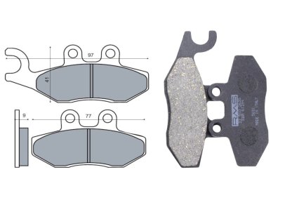 BRZDOVÉ DESTIČKY PIAGGIO BEVERLY 125-200 S HOMOLOGACÍ RMS