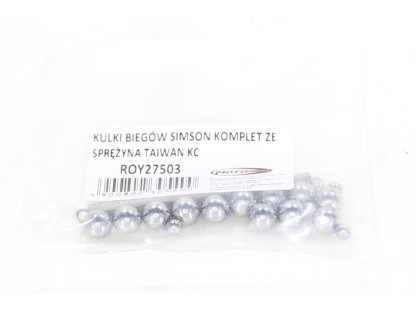 SIMSON ŘADICÍ KULIČKY KOMPLET 12x7MM + 4x4MM S PRUŽINOU TAIWAN KC