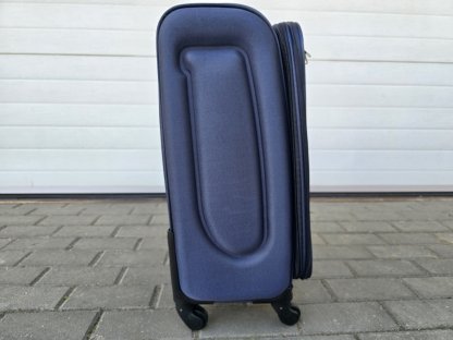 malý palubní textilní kufr MTC - modrý