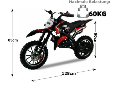 minicross  KXD 701A 49cc 10/10 - červená