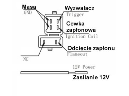 ZAPALOVACÍ MODUL ATV 125 CG MOPED STEJNOSMĚRNÝ PROUD JT