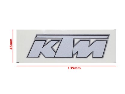 STICKER KTM STŘÍBRNÁ