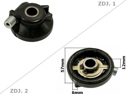 POHON TACHOMETRU GY6-50 KOLO 12 ČTVERCOVÝ ROB