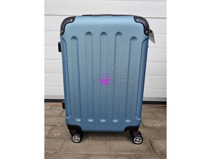 palubní cestovní skořepinový kufr malý - ledově modrá